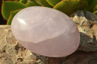 Polished Rare Blue Rose Quartz Standing Free Forms x 3 From Ambatondrazaka, Madagascar - TopRock