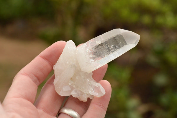 Natural Single Naturally Etched Quartz Crystals  x 35 From Zambia - TopRock