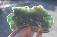 Natural Emerald Mtorolite Plates x 3 From Mutorashanga, Zimbabwe