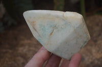 Polished Blue Smithsonite Aragonite Points x 4 From Congo