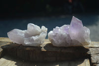 Natural Jacaranda Amethyst Clusters  x 6 From Mumbwa, Zambia - Toprock Gemstones and Minerals 