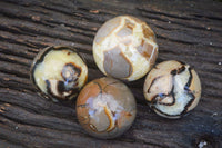 Polished Gorgeous Septerye Spheres x 4 From Madagascar