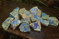 Natural Azurite & Malachite On Dolomite Specimens  x 12 From Kaokoveld, Namibia - Toprock Gemstones and Minerals 