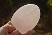 Polished Rare Blue Rose Quartz Standing Free Forms x 3 From Ambatondrazaka, Madagascar - TopRock