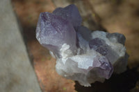 Natural Jacaranda Amethyst Clusters  x 3 From Mumbwa, Zambia - Toprock Gemstones and Minerals 