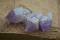 Natural Single Zambian Jacaranda Amethyst Points - Sold per 1.6 kg (24 points per tray) - From Mumbwa, Zambia - TopRock