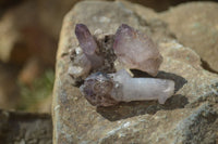 Natural Skeletal Smokey Amethyst Crystals  x 20 From Chiredzi, Zimbabwe