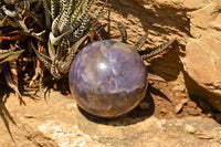 Polished Purple Lepidolite Mica Spheres  x 4 From Madagascar - TopRock