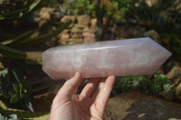 Polished Large Rose Quartz Tower x 1 From Madagascar