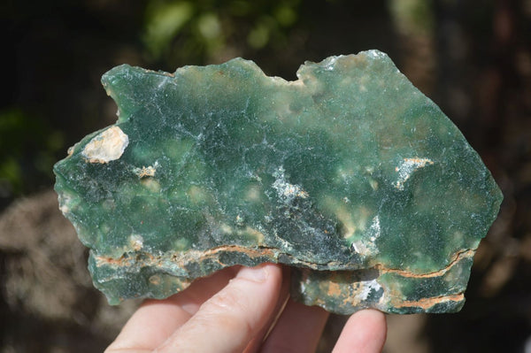 Natural Emerald Mtorolite Plates x 3 From Mutorashanga, Zimbabwe