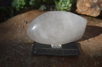 Polished Rock Crystal Quartz Standing Free Forms  x 4 From Madagascar - Toprock Gemstones and Minerals 