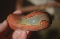 Polished Polychrome / Picasso Jasper Standing Free Forms  x 3 From Madagascar