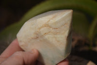 Polished Blue Smithsonite Aragonite Points x 4 From Congo