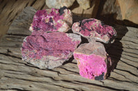 Natural Salrose Cobaltion Dolomite Specimens x 4 From Kakanda, Congo