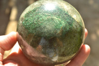 Polished Green Fuchsite Quartz Spheres x 2 From Ambatondrazaka, Madagascar - TopRock