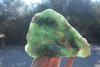 Polished Emerald Mtorolite / Chrome Chrysoprase Plates  x 3 From Zimbabwe - Toprock Gemstones and Minerals 