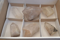 Polished Quartz Crystal Points x 6 From Angola