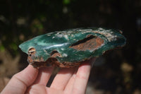 Polished Emerald Mtorolite / Chrome Chrysoprase Plates  x 3 From Zimbabwe - Toprock Gemstones and Minerals 