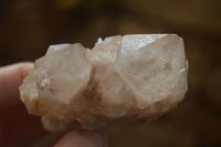 Natural Cascading White Phantom Smokey Quartz Clusters x 6 From Luena, Congo