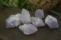 Natural Large Jacaranda Amethyst Crystals  x 6 From Zambia - Toprock Gemstones and Minerals 