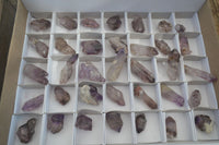 Natural Smokey Amethyst Crystals  x 35 From Chiredzi, Zimbabwe