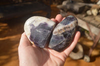 Polished  Watermelon Fluorite Standing Free Forms  x 4 From Uis, Namibia