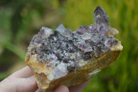 Natural Conglomerate Amethyst Clusters (Man Made) x 6 From Chiredzi, Zimbabwe - TopRock