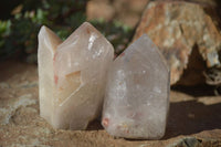 Polished Quartz Crystal Points x 6 From Angola