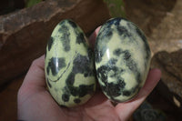 Polished Leopard Stone Free Forms  x 6 From Zimbabwe