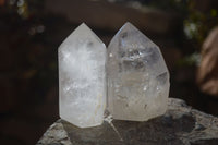 Polished Quartz Crystal Points x 6 From Angola