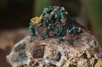 Natural Rare Ball Malachite On Drusy Quartz & Dolomite Specimens x 6 From Kambove, Congo