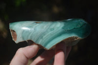 Polished Green Mtorolite / Chrome Chrysoprase Plates  x 3 From Zimbabwe - Toprock Gemstones and Minerals 