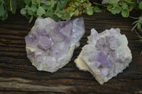 Natural Jacaranda Amethyst Clusters x 2 From Mumbwa, Zambia - TopRock