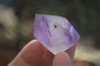 Polished Mini Window Amethyst Points x 20 From Ankazobe, Madagascar