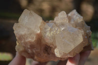 Natural Cascading Smokey Quartz Clusters x 3 From Luena, Congo