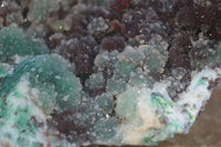 Natural Rare Ball Malachite On Drusy Quartz & Dolomite Matrix  x 1 From Likasi, Congo - Toprock Gemstones and Minerals 