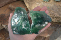 Polished One Side Polished Emerald Mtorolite Plates  x 6 From Mutorashanga, Zimbabwe - Toprock Gemstones and Minerals 