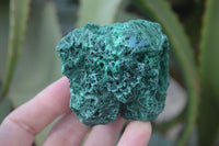 Natural Chatoyant Silky Malachite Specimens  x 4 From Congo