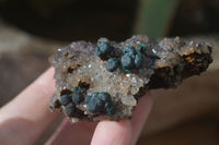 Natural Rare Ball Malachite On Drusy Quartz & Dolomite Specimens x 6 From Kambove, Congo