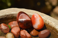 Polished Beautiful Selection Of Carnelian Agate Eggs  x 20 From Madagascar - TopRock