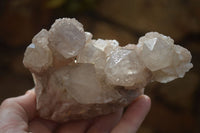 Natural Cascading White Phantom Smokey Quartz Clusters x 6 From Luena, Congo