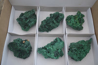 Natural Chatoyant Silky Malachite Specimens  x 6 From Kasompe, Congo - Toprock Gemstones and Minerals 