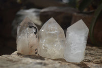 Polished Quartz Crystal Points x 6 From Angola