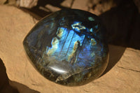 Polished  Large Puffy Labradorite Heart  x 1 From Tulear, Madagascar