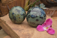 Polished Stromatolite / Kambamba Jasper Spheres  x 2 From Madagascar - TopRock