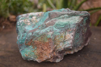 Natural Rough Shattuckite & Chrysocolla Specimens  x 3 From Kaokoveld, Namibia - Toprock Gemstones and Minerals 