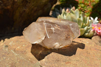 Polished Clear & Smokey Window Quartz Crystals  x 3 From Madagascar - TopRock