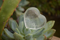 Polished Mini Clear Quartz Hearts  - Sold per 10 pc - From Madagascar - TopRock