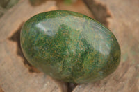 Polished Green Verdite Galet / Palm Stones x 6 From Zimbabwe