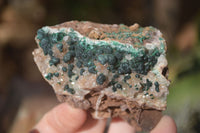 Natural Rare Ball Malachite On Drusy Quartz & Dolomite Specimens x 6 From Kambove, Congo